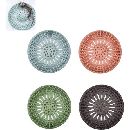 Suihkuvessaan viemäri 5 osainen silikoninen viemäri suihku silikoninen hiussuodatin