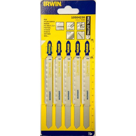 Irwin 10504230 Stikksagblad 132 mm, 24 TPI, 5-pakning, Maskintilbehør & forbruk