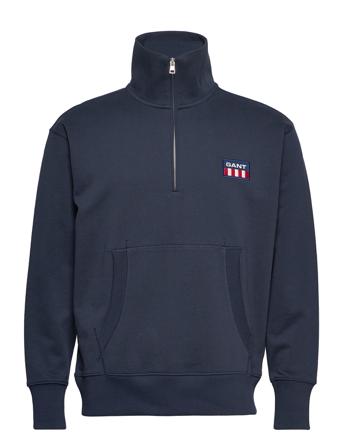 D.2 Retro Shield Half Zip Sweat Navy GANT