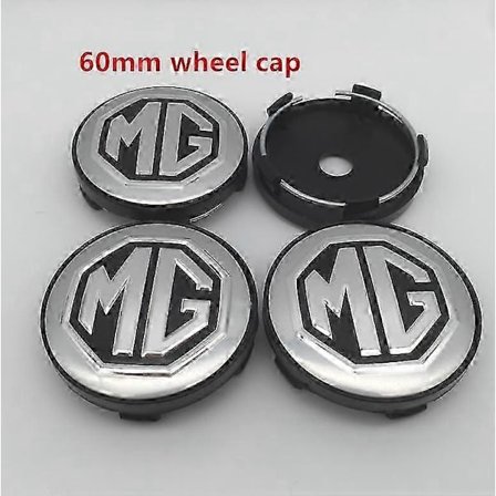 4 stk. Mg Logo 56mm 60mm Bil Hjul Center Dæk Navkapsel Resin Badge Emblem Mærkat Styling Tilbehør
