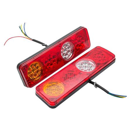 Takatakavalot Takajarruvalot Takavalon lamppu 12V 6 Toiminto 36 LED Vedenpitävä Perävaunun merkkivalo Asuntovaunuauto Red