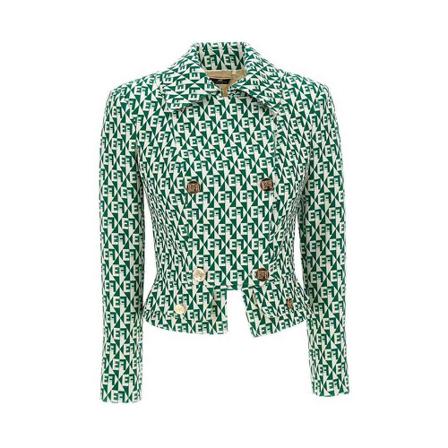 Elisabetta Franchi, Elisabetta Franchi Jackets Green Zielony, Kobieta, Rozmiar: XS