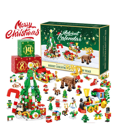 Julekalender nedtelling DIY byggeklosser blindboks - ST-20