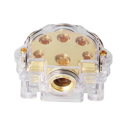 Universal 5-veis strømfordeler jordingsblokk for bilforsterker lydsplitter