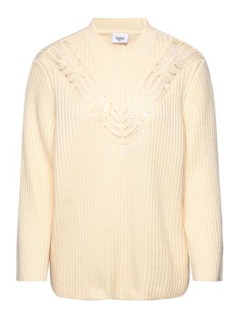 Gilbertasz Pullover Tops Knitwear Jumpers Cream Saint Tropez
