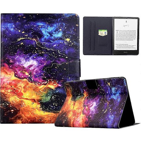 Stativdeksel i lær med mønstertrykk for Amazon Kindle 6" (2022)