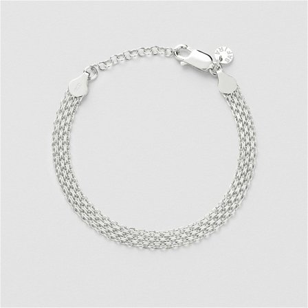 X-LINK Armband (M) - Sterling Silver - Safira