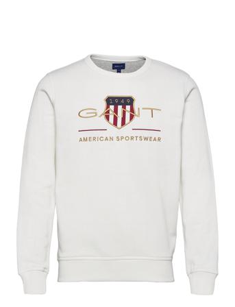 Archive Shield C-Neck Sweatshirt Trøje Hvid GANT