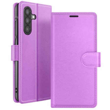 Lompakko Lompakkotasku - ZANAÉ - Galaxy A56 / A36 - Violetti - Video Tuki - Magneettinen Läpyskä