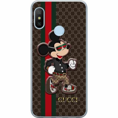 Xiaomi Mi A2 Lite Genomskinligt Skal Cc Happy Mouse