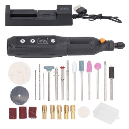 3.7v Mini Elektrisk Drill DIY Multifunksjonell USB-Lading Elektrisk Negledrill for Sliping Gravering
