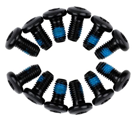 Anders Cykel Bromsskivor Skruv Mtb Rotor Mountainbike Skruv 12ST Skivrotor Bromsbultar T25 M5x10MM Fixering Cykeltillbehör