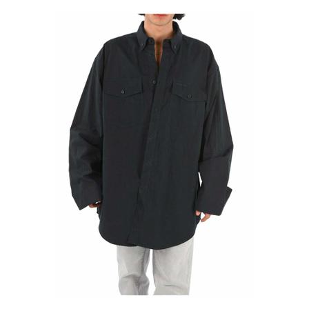 Balenciaga, Casual Shirts Zwart, Heren, Maat:S