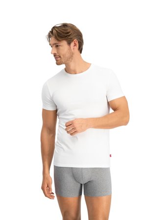 Levi's Levis Men Solid Crew 2P - White - L