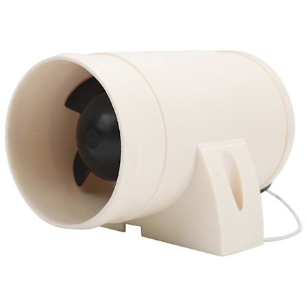 12V 3-tommer InLine Marine Lænse Luftblæser Støjsvag Stærk Ventilationsventilator Egnet til Yacht Båd RV