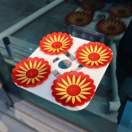 Hummingbird Feeder Håndholdt vandfoderautomat GUL