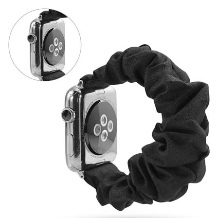 Apple Watch Series 5 44mm trasa mönster klockarmband - svart