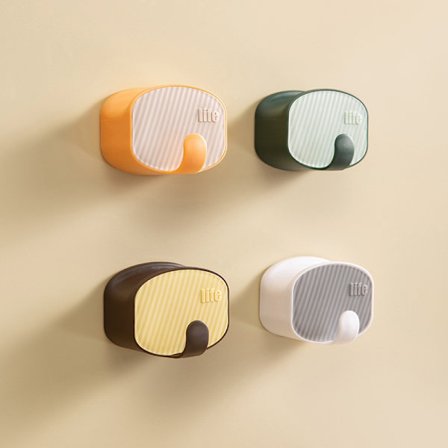 4 stk. selvklæbende kroge til ophængning, kroge med stor bæreevne til tøj og tasker - pladsbesparende entré kroge