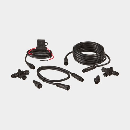 Startkit NMEA 2000 Lowrance N2K-EXP-KIT Micro-C Kit + 1 voedingskabel + 2 NMEA 2000-kabels (0.6 & 4.5 meter) + 2 T-stukken + 2 terminators