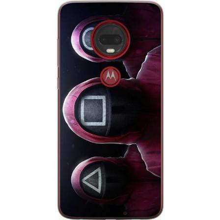 Motorola Moto G7 Plus Genomskinligt Skal Squid Game