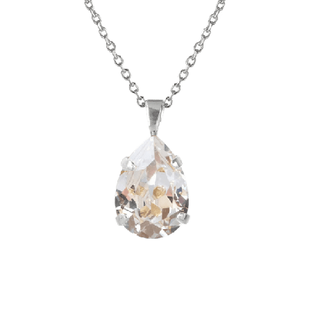 Caroline Svedbom Mini Drop Necklace Crystal Smycken & klockor Dam Silver ONESIZE