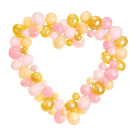 Ballongbåge Hjärta Mix 160cm