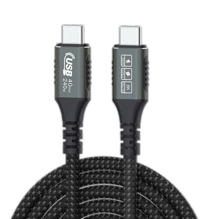 USB4.0 40 Gbps Type-C - C -kaapeli PD3.1 240W Salamannopean latauksen kaapeli 8K60Hz PS-5 -pelikonsolille, kannettavalle tietokoneelle