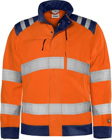 Fristads 4067 GPLU Hi-vis jakke Hi-vis orange/marineblå Hi-Vis Orange/Marineblå, Tøj