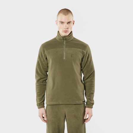 66 North men's Esja Fleece Zip-Neck Tops - Light Kelp - M