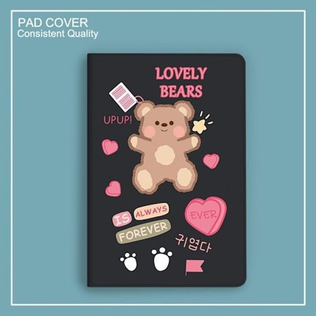 Fodral för iPad Old 2/3/4 – lätt att köpa fel persikohjärtsbjörn silikonstorlek