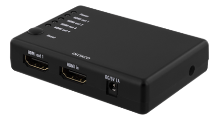 Deltaco HDMI-7051 - video/lyd-splitter - 4 porter