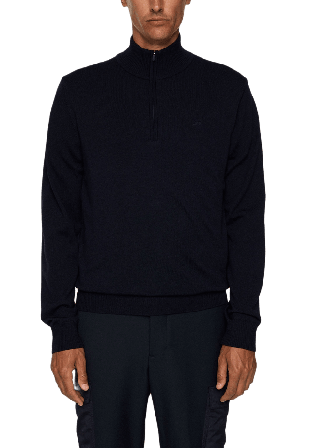J.Lindeberg Kiyan Merino Quarter Zip Tröjor Herr Blå S