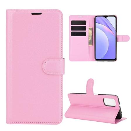 Classic Xiaomi Redmi 9 Power Flip etui - Lyserød Pink