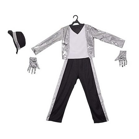 HK 3-16 år Kids Boys Michael Jackson Suit Kostymer Cosplay Halloween Fest Fancy Dress Antrekk