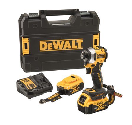 Dewalt DCF850P2LRT-QW Slagskruetrækker med batteri og oplader, Maskiner