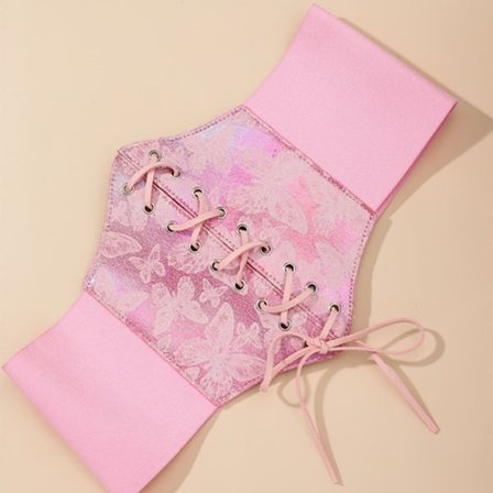 Unik Print Dekor Belte Dame Midje Korsett ROSA