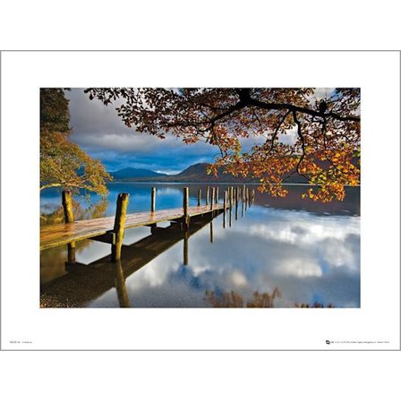 Exklusivt Art Print - Derwent Jetty - Brygga, höstdag