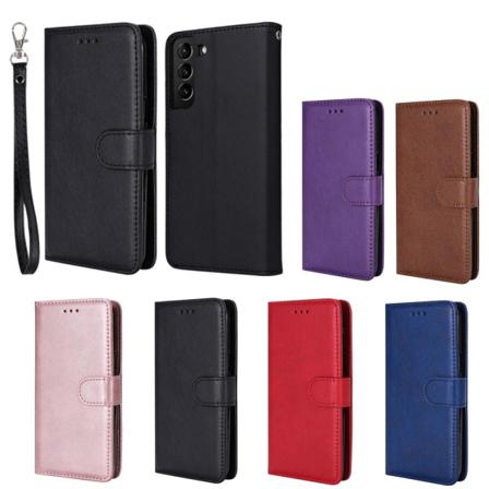 SKALO Samsung S22+ Magnetisk cover/tegnebog "2 i 1" - Rød - Vælg Red