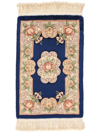 Alfombra Oriental China 90 Line 60X90 Negro/Beige (Lana, China)