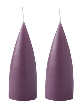 Hand Dipped C -Shaped Candles, 2 Pack Purple Kunstindustrien