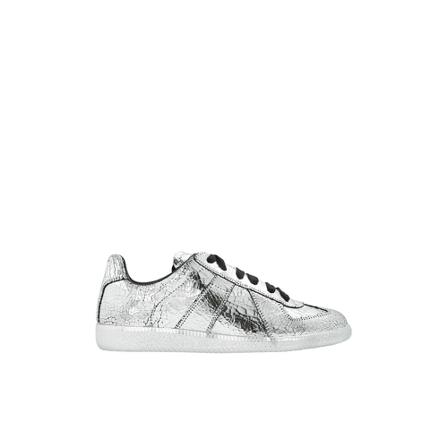 Maison Margiela Leather sneakers , Grijs , Dames , Maat: 40 EU