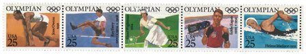 USA 1990 - OL - Scott 2496-2500 - Postfrisk 5-stribe