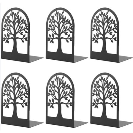 Metallbokstøtter kompatible med bøker, ripebestandig bokholder kompatibel med kontor, skole og hjem, bokdelere, CD-filholder kompatibel med skrivebord