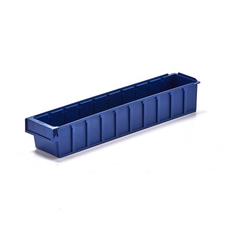 Stores box DETAIL, fits 9 dividers, 600x115x100 mm, blue