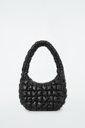 COS Women's Quilted Mini Bag Leather in Black