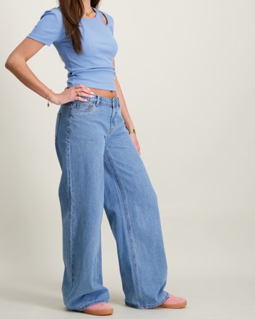LMTD KIZZA DNM LW WIDE PANT Blå Jeans Pige - Kids Brand Store
