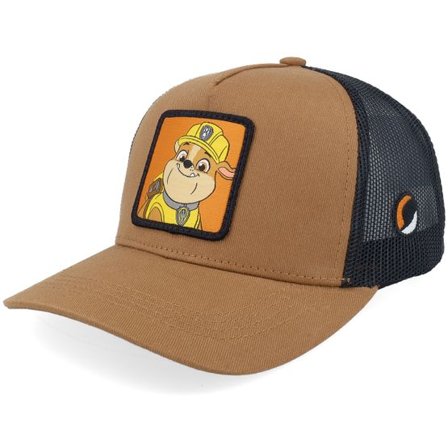 PAW Patrol - Beige trucker Keps - Kids Rubble Patch Caramel/Black Trucker @ Hatstore