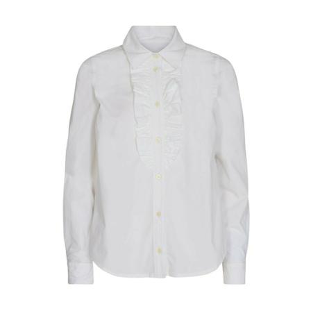 Pieszak Catrina Frill Shirt Hvid, Dame Skjorter