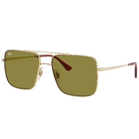 Ray-Ban Ari Bio-based Polished Pale Gold Green