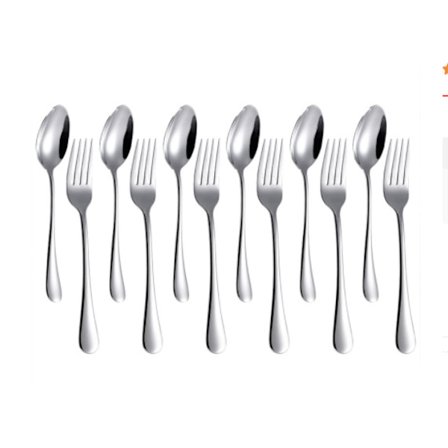 Silver West bestikfamilie i rustfrit stål restaurant ske gaffel
